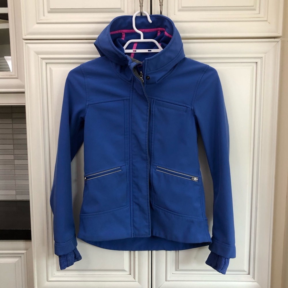 Ivivva girl’s fleece lined rain jacket